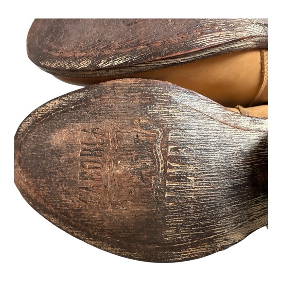 Caborca Leather Boots Fringed Tassel Ankle Side Zip 7 - Picture 13 of 15